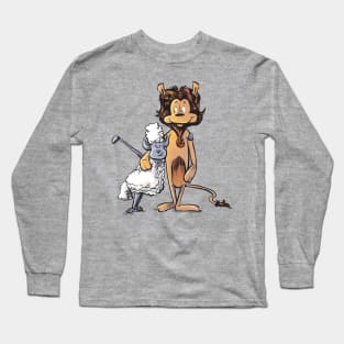 Lion and Lamb are friends Long Sleeve T-Shirt